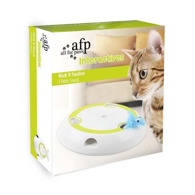 All For Paws - Cat Toy Interactive Wack'A'Feather 27X27X5.5Cm - (787.7562)