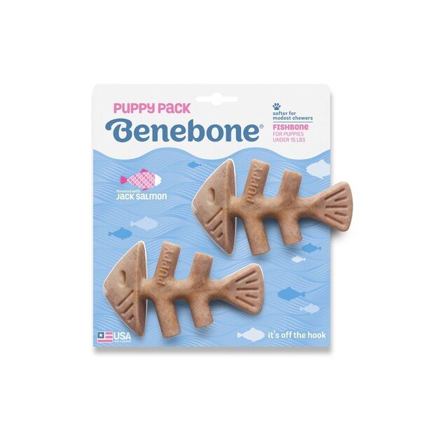 Benebone - Fishbone Puppy 2-Pack Mini 12cm - (81005421033)