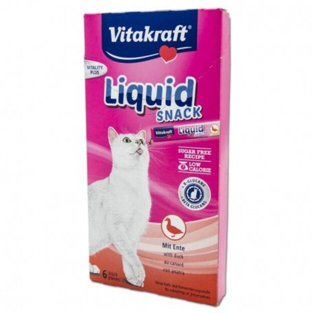 Vitakraft - Liquid Snack Duck+Beta-Glucans,90g,Cat - (23520)