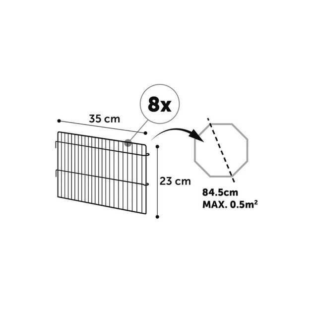 Flamingo - Playpen for rabbits and guineapigs - (5400274899822)