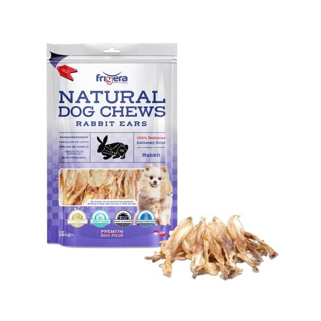 Frigera - Natural Dog Chews Rabbit ears 250 g - (402285861847)