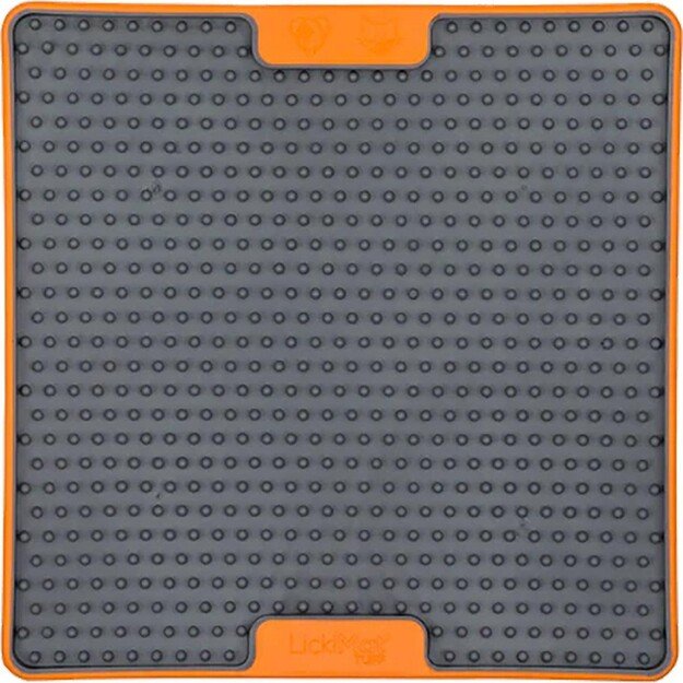 LICKIMAT - Dog Lick mat Soother Tuff Orange 20Cm - (645.5440)