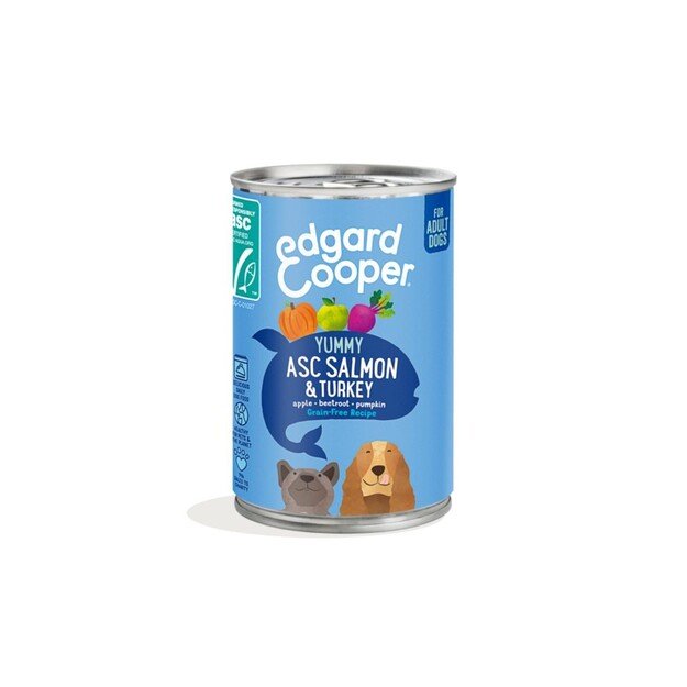 Edgard Cooper - ASC Salmon & Turkey Adult Wet food 400gr - (540700964332)