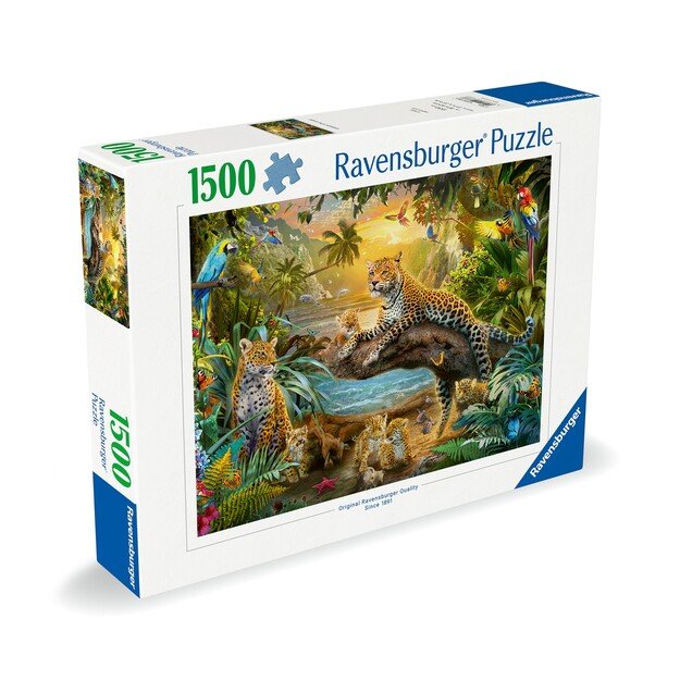 Ravensburger - Puzzle Leopard Family In The Jungle 1500p (12000738)