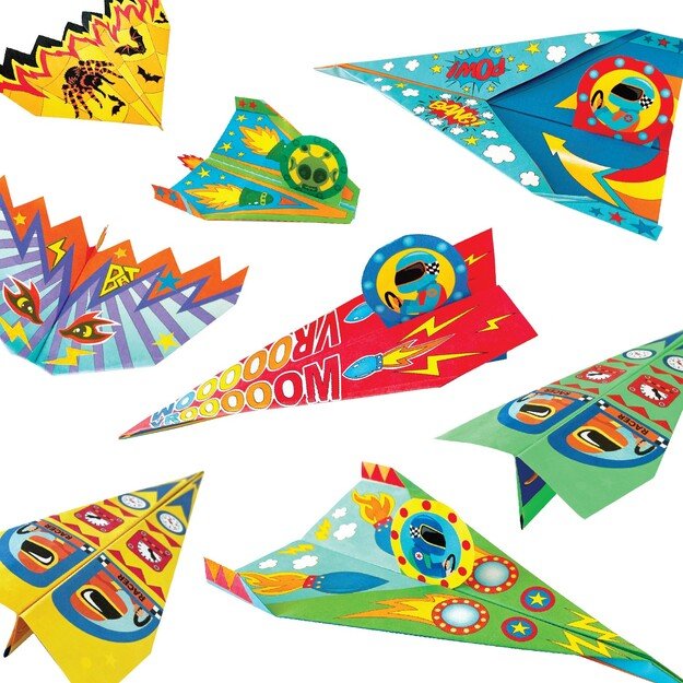 BOX CANDIY - 20 Paper Planes to Colour-In & Decorate - (BC-1958)