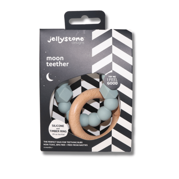 Jellystone Designs - Moon Teether - sage (JSD0348)