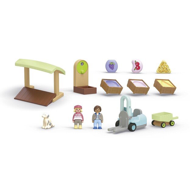 Playmobil - Junior: Organic Market Stall & Forklift (71691)
