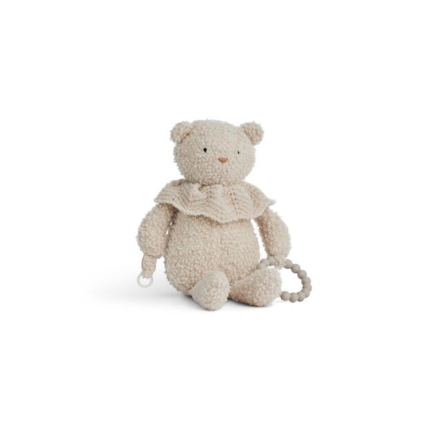 Smallstuff - Activity bear, bouclè merino wool, nature - (40006-02)