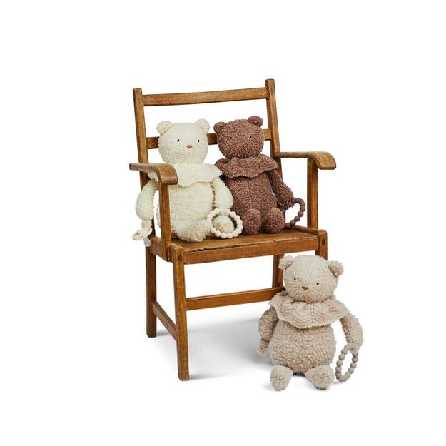 Smallstuff - Activity bear, bouclè merino wool, nature - (40006-02)