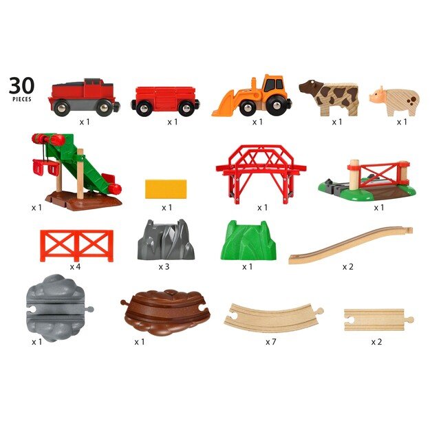 BRIO - Railway Farm Set  (33984)