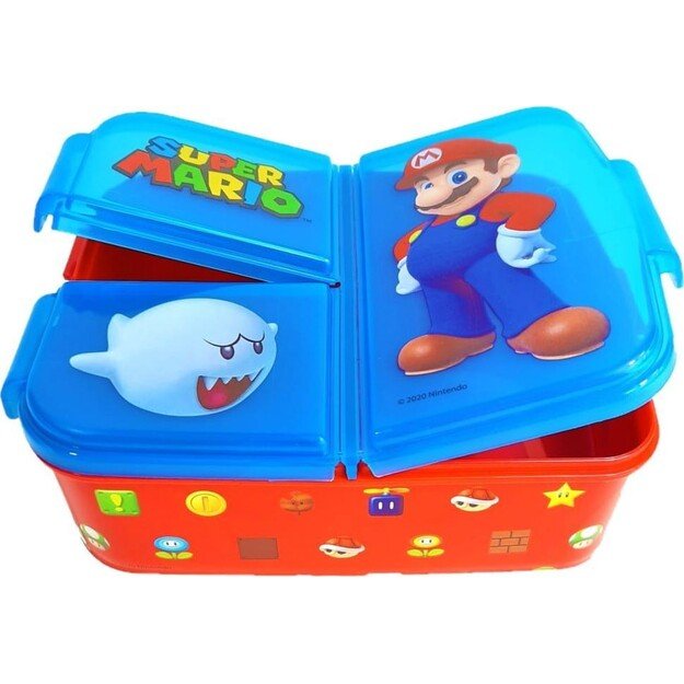 Stor - Multi compartment sandwich box - Super Mario (088808735-21420)