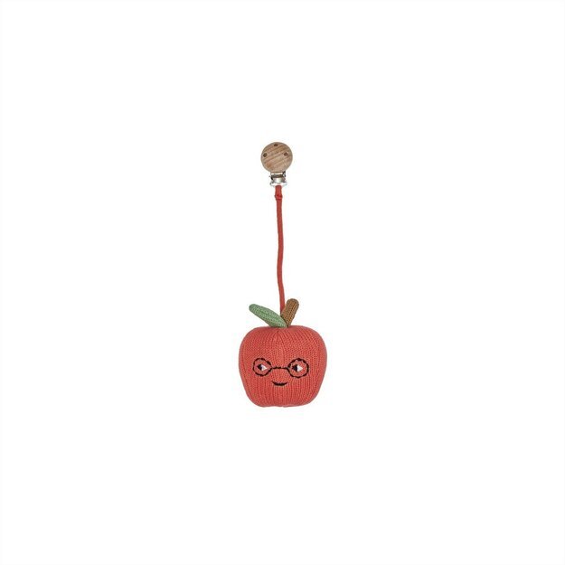 OYOY Mini - Yummy Apple Pram Toy Clip - Red (M107687)