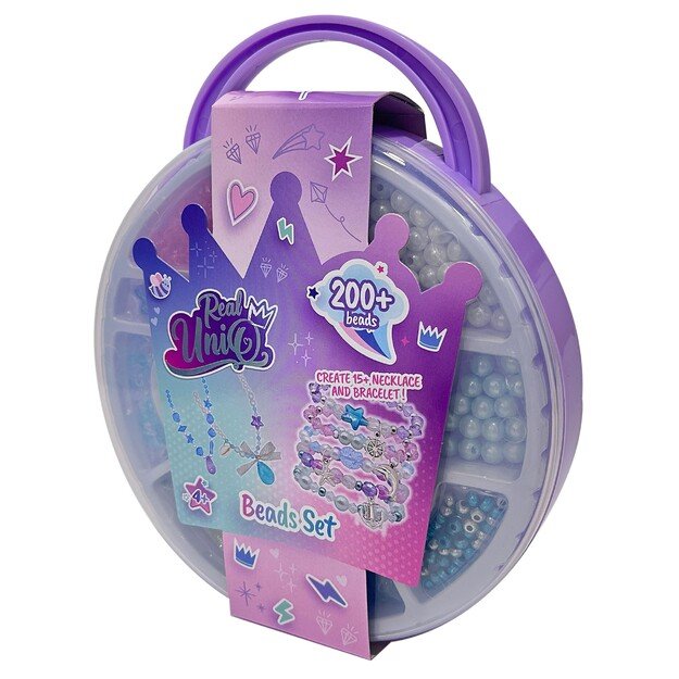 Real UniQ - Beads Set, Round Carry Case (30469)