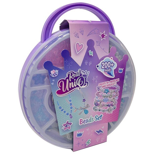 Real UniQ - Beads Set, Round Carry Case (30469)