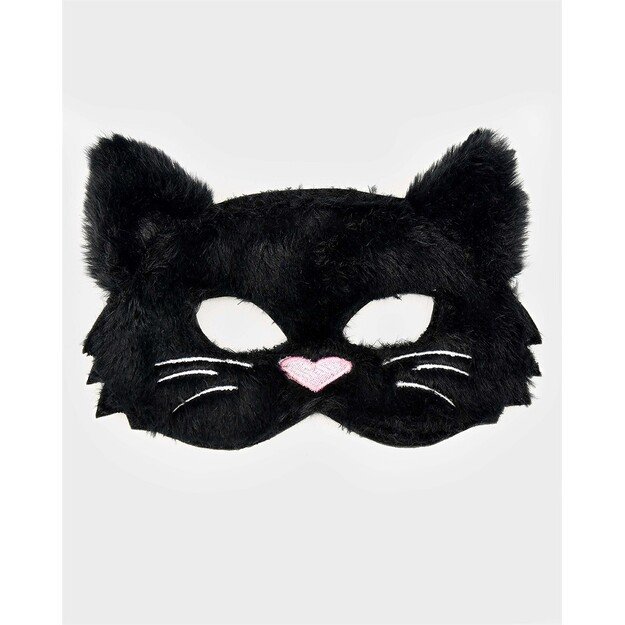 Den Goda Fen - Fluffy Black Cat Mask (F85012)