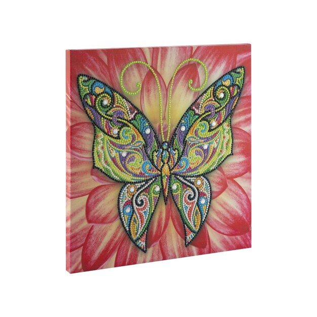 Grafix - Diamond Painting on Canvas Butterfly 30 x 30 cm - (K-260009)