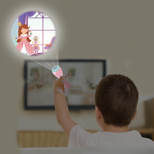 Lexibook - Unicorn Stories Projector and Torch Light - (LTC050UNI)