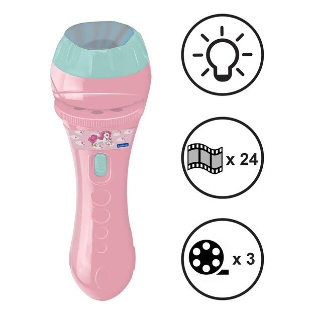 Lexibook - Unicorn Stories Projector and Torch Light - (LTC050UNI)