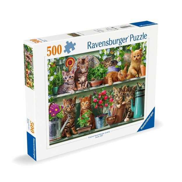 Ravensburger - Puzzle Cats On The Shelf 500p (12000205)