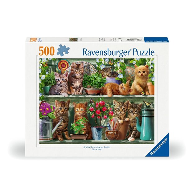 Ravensburger - Puzzle Cats On The Shelf 500p (12000205)