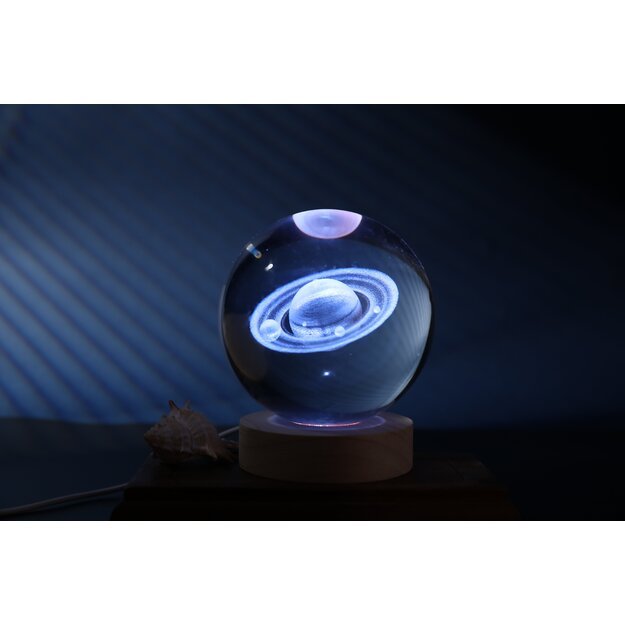 iTotal - Crystal Ball Lamp - Saturn - large