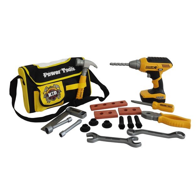 POWER X - Construction Tools 21 pcs w/ Storage Bag and B/O Drill (20358)