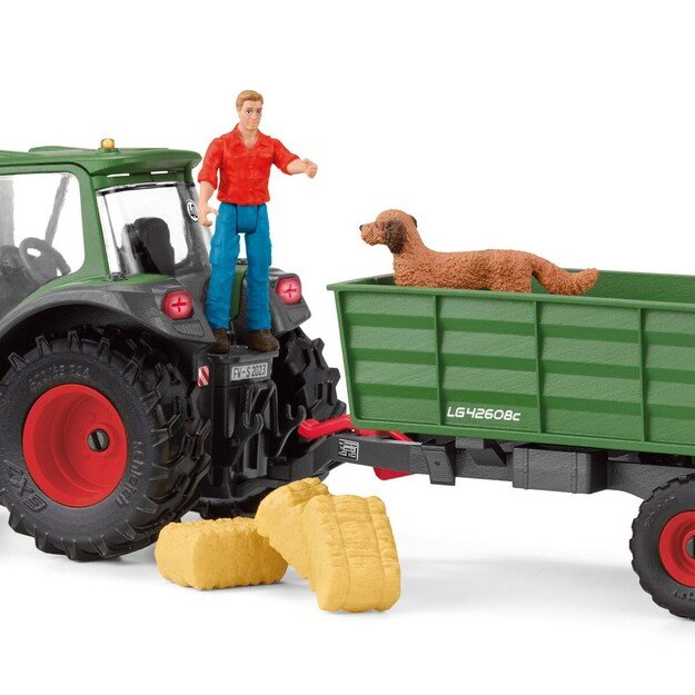 Schleich - Farm World - Tractor with Trailer (42608)