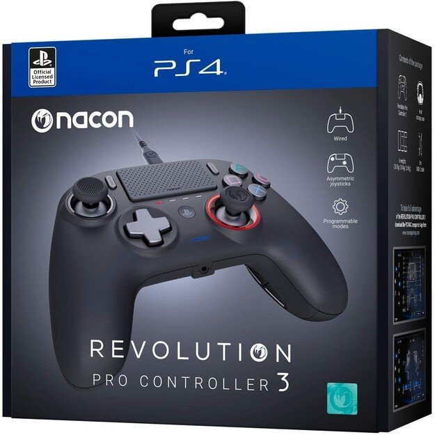 NACON REVOLUTION PRO 3 OFFICIAL PS4 CONTROLLER