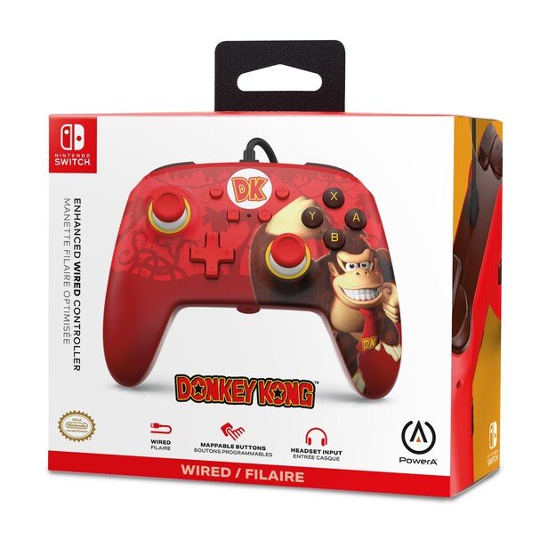 PowerA Enhanced Wired Controller - Donkey Kong Flex (Nintendo Switch)