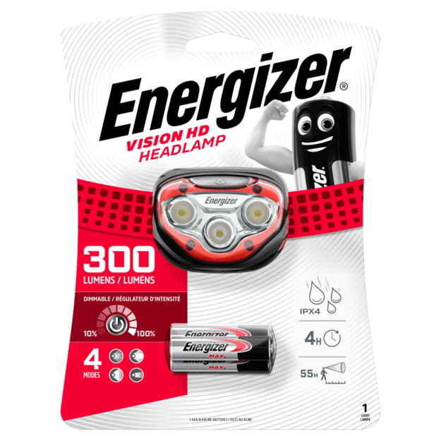 Energizer - VISION Headlamp HD 300 lumen