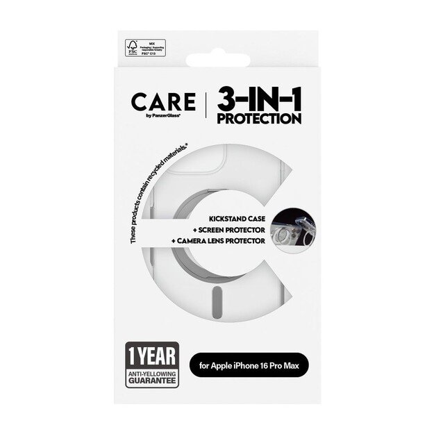 CARE by PanzerGlass - Feature 3-in-1 Ceramic Bundle - iPhone 16 Pro Max