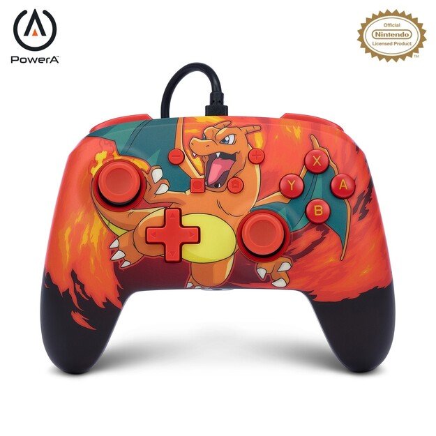 PowerA Enhanced Wired Controller - Nintendo Switch - Charizard Vortex