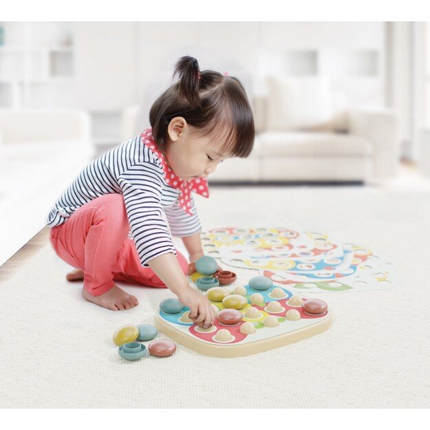Quercetti - PlayBio Peg Mosaic: FantaColor Baby (28 pcs) - (QU-84405)