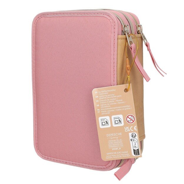 Miss Melody - Triple Pencil Case DUSTY ROSE