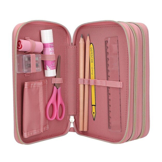 Miss Melody - Triple Pencil Case DUSTY ROSE