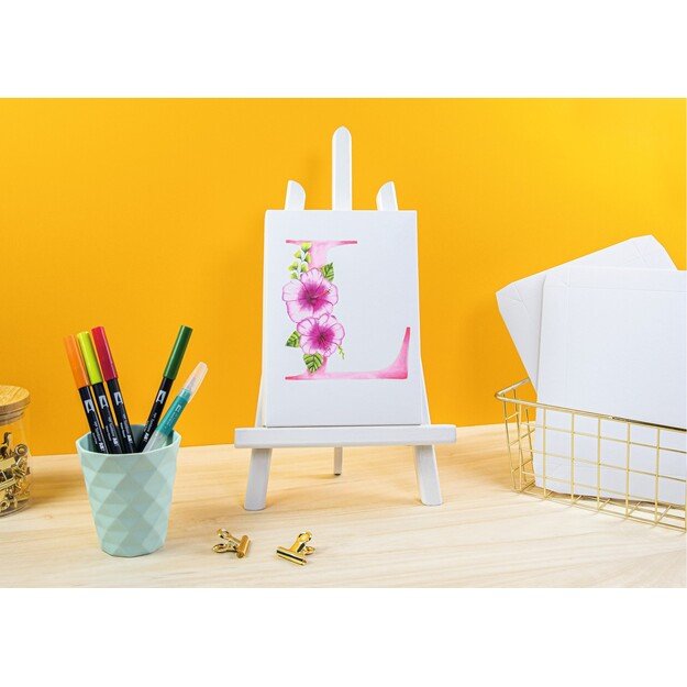 Tombow - Watercoloring Canvas set Floral Letters