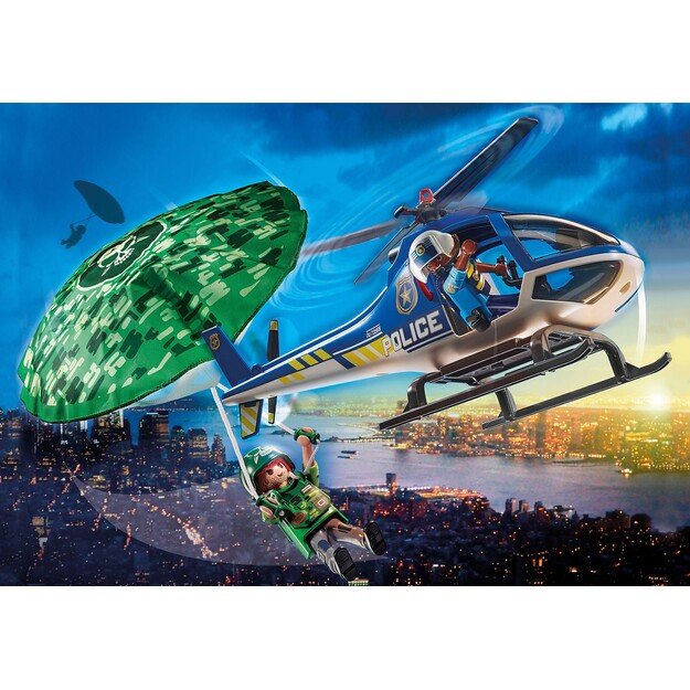 Playmobil - Police helicopter - Parachute pursuit (70569)
