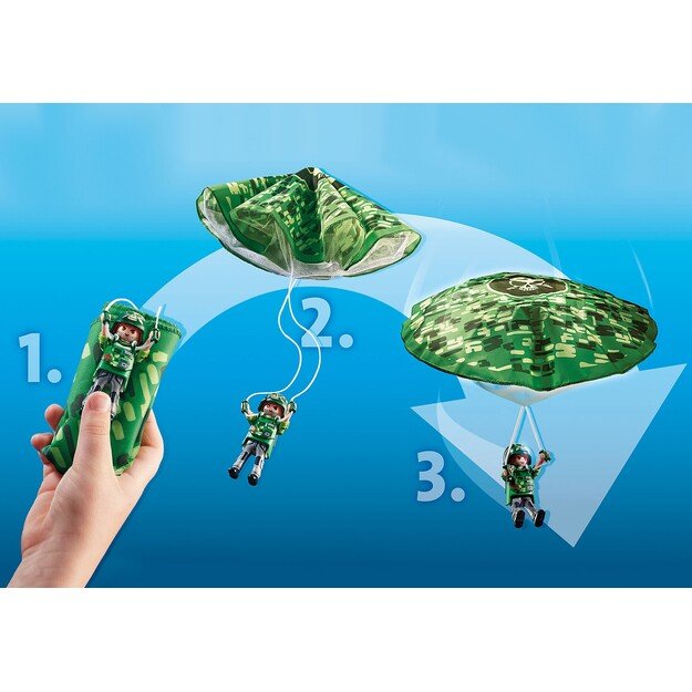 Playmobil - Police helicopter - Parachute pursuit (70569)