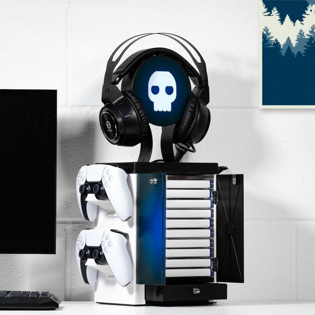 Numskull PS5 Inspired Blue and White Gaming Locker