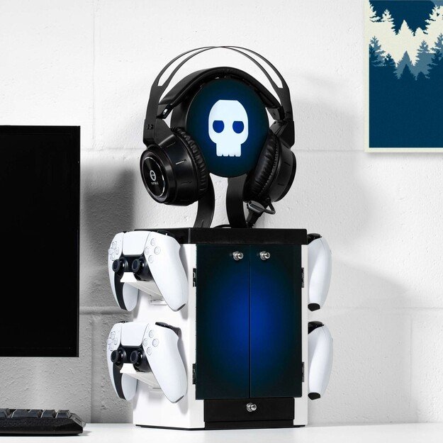 Numskull PS5 Inspired Blue and White Gaming Locker