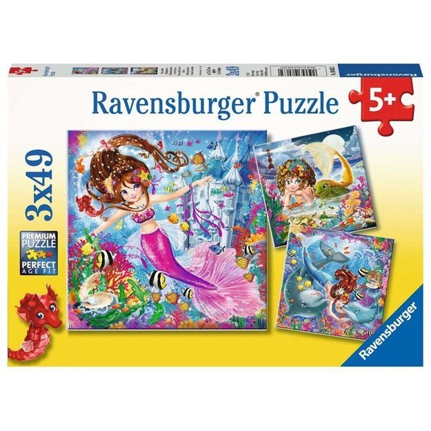 Ravensburger - Charming Mermaids 3x49p - 08063