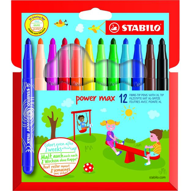 Stabilo - Power Max Pens (12 pcs) (208593)