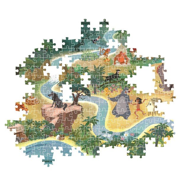 Clementoni - Story Maps Puzzle - Disney Jungle Book (1000 pcs) (39813)