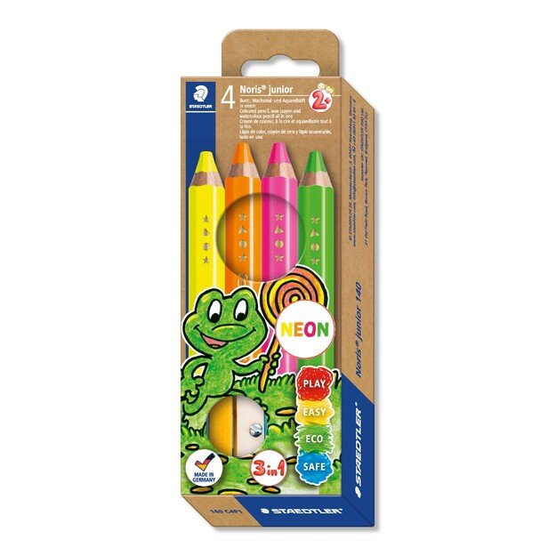 Staedtler - Noris Junior Crayon, 4pcs (+2 years) (140 C4P1)