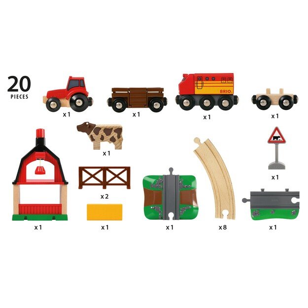 BRIO - Farm Railway Set (33719)