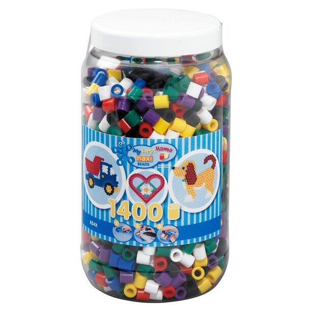 Hama - Maxi Beads - Beads in bucket - 1400pcs (8540)