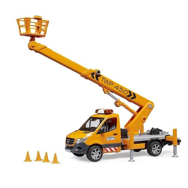 Bruder - MB Sprinter with work platform and Light + Sound Module (02679)