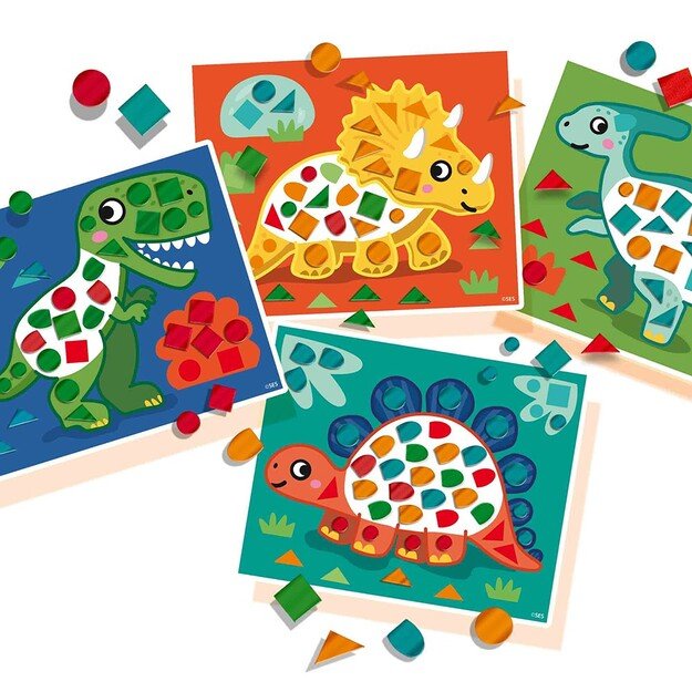 SES Creative - Learn to Make Dino Mosaics - (S14830)