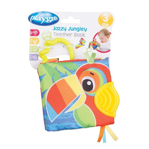 Playgro -  Jungle bite book w/suspension - (1018385)