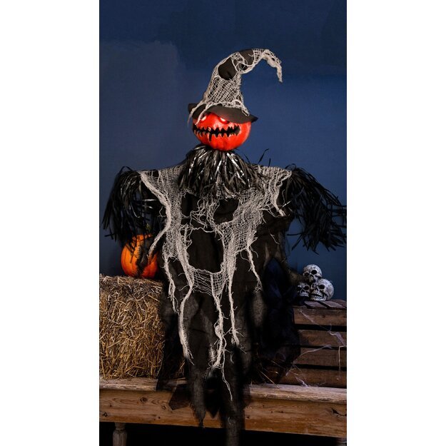 DGA - Pumpkin man w.LED - moving arm (7115068)